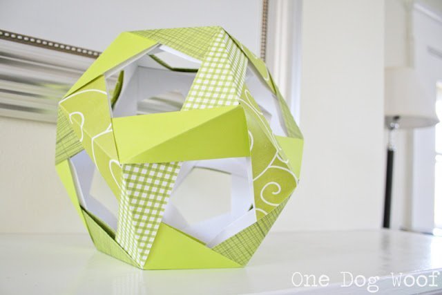 纸十二面体|一只狗的Woof | #oribw必威gami # Paper craft #modularorigami