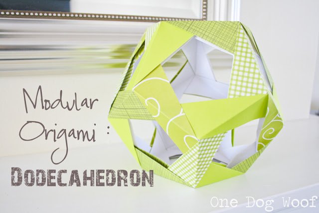 纸十二面体|bw必威一只狗汪汪|#origami #papercraft #modularorigami