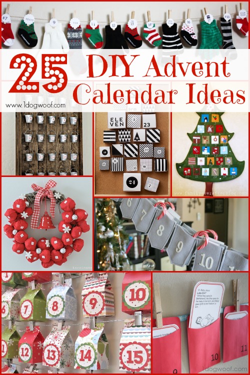 25个DIY出现日历理念综述|bw必威一只狗汪汪|#holidays #crafts