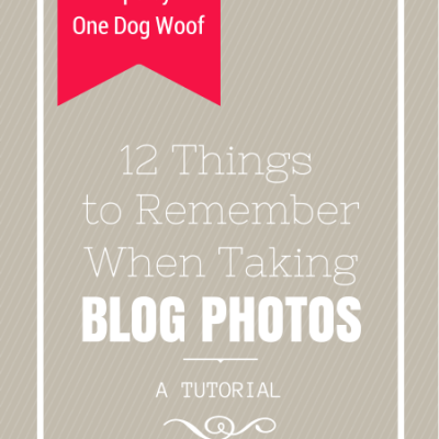 12件的事情要记住当拍摄照片博客