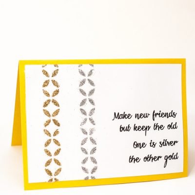 Mod Podge闪光蜡纸贺卡| www.ssjjudo.com