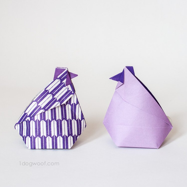Origami Hen Treat Boxes | www.ssjjudo.com
