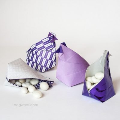 折纸母鸡对待盒子| www.ssjjudo.com