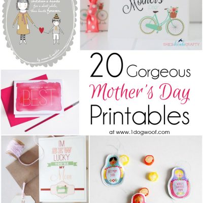 20个华丽的母亲节可打印的礼物，标签和卡片:周五发现