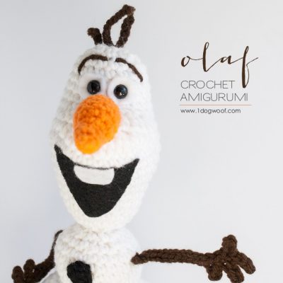 Olaf由冷冻钩针Amigurumi图案