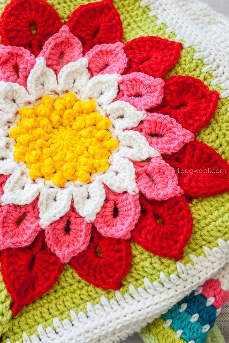 My Labor of Love: Crocodile Flower Afghan