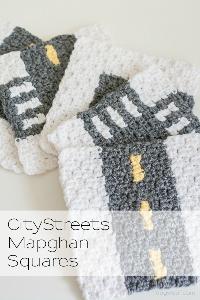 钩针街道的一个有趣的集合建立自己的城市！CityStreets Mapghan Squares Collection | www.ssjjudo.com