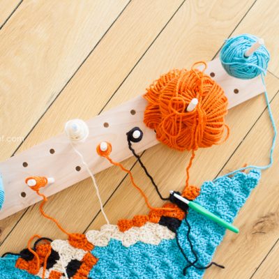 Modular Crochet Bobbin Holder