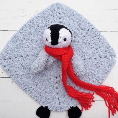小企鹅钩针可爱的安全毯