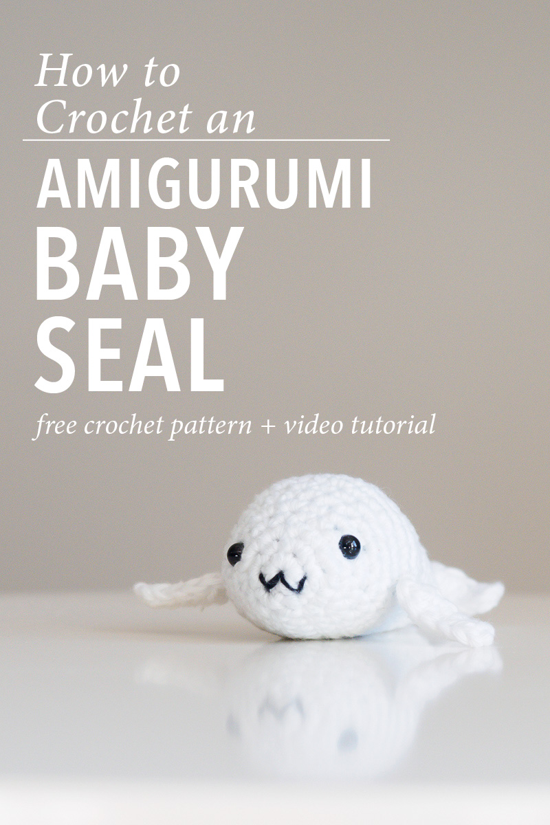 Amigurumi婴儿海豹钩针图案