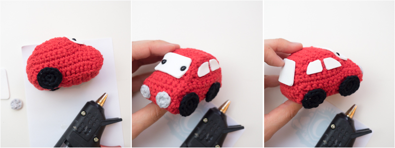 附加细节到amigurumi汽车