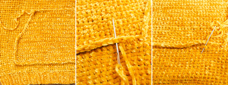 Sewing on pockets