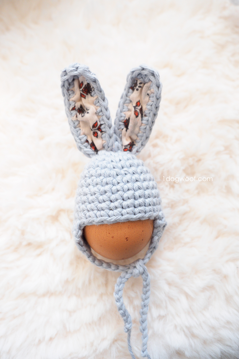 复活节彩蛋兔子耳瓣帽