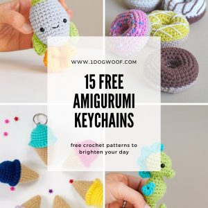 15个免费的必做的Amigurumi钥匙链，包，钱包和钥匙