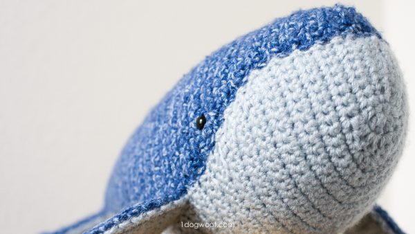 座头鲸amigurumi钩针图案